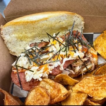 Polynesian Pork Hoagie & Pub Chips