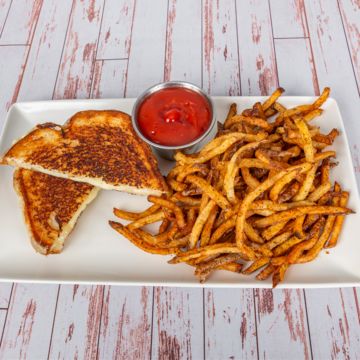 Three Cheese Grilled cheese Meal