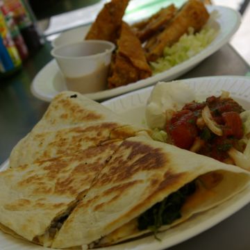 Grilled Chicken & Green Chile Quesadilla