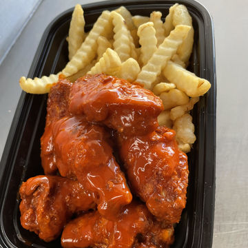 Chicken Wings and Fries