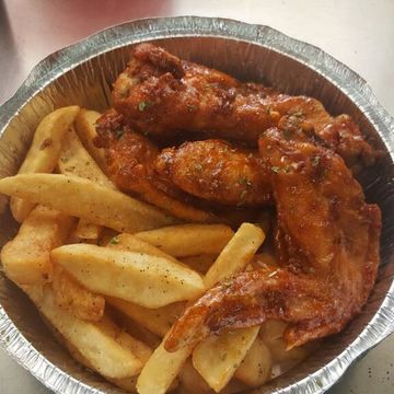 Chicken Wings and Fries