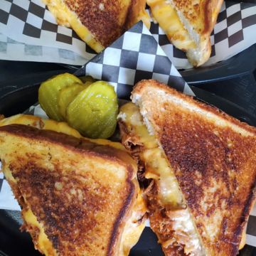 BBQ Pork Grilled Cheese