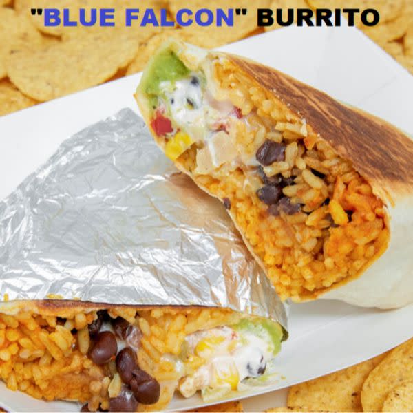Blue Falcon Burrito