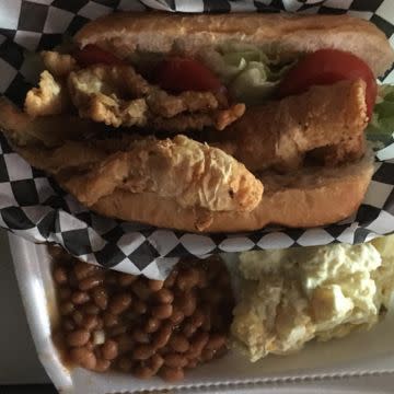 Catfish Po Boys and Side