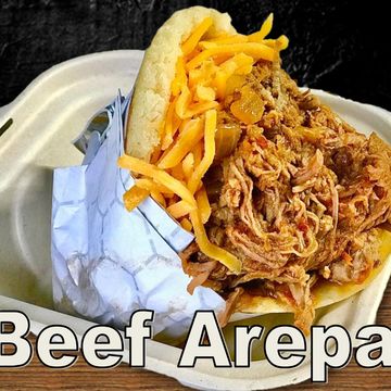 Shredded Beef Arepa