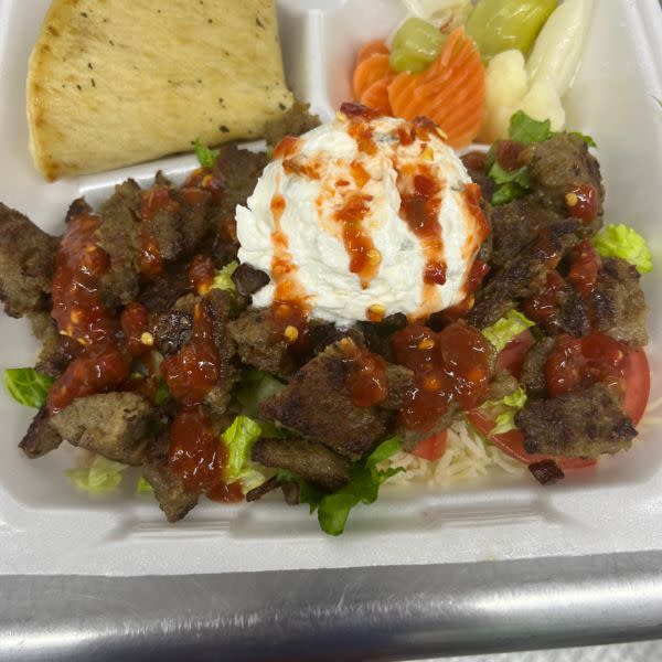 Beef and lamb platter 