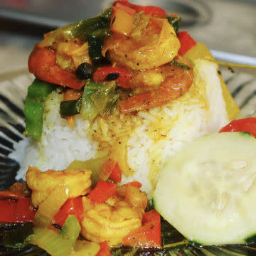 Curry coconut shrimp