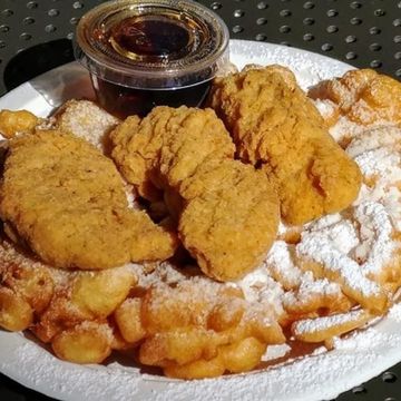 Chicken Finger Funnel Cake