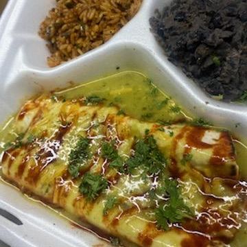 Vegetables Enchilada Plate 