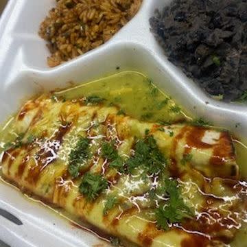 Vegetable Enchilada Plate