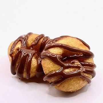 Chocolate Drizzle Mini Donuts 