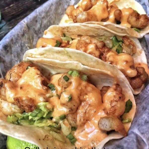 Three Grill Shrimp Chipotle Tacos