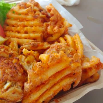 Old Bay Waffle Fries
