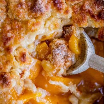 Peach cobbler