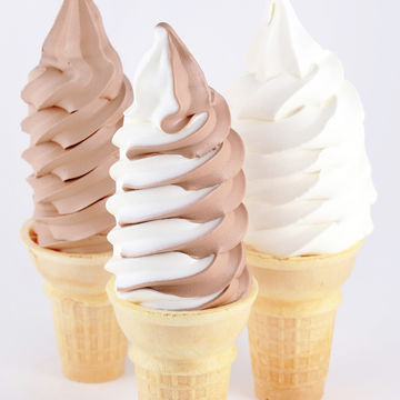 Soft serve ice cream and frozen noveties
