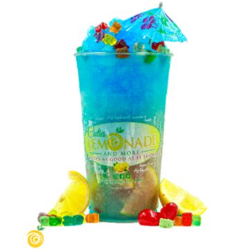 BLUE CHERRY GUMMY BEAR LEMONADE SLUSHY
