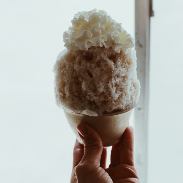 Root Beer Float Stuffed Snoball
