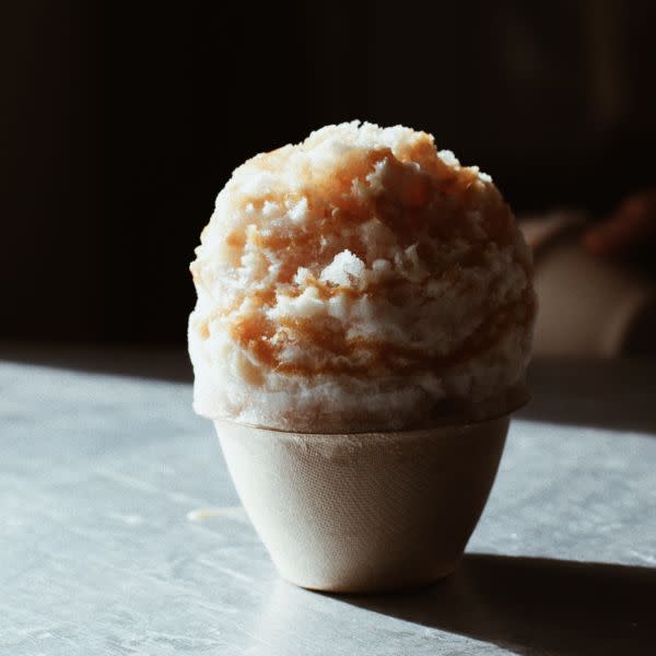 Tres Leches Stuffed Snoball