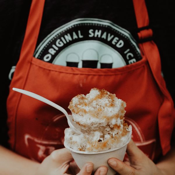 Tres Leches Stuffed Snoball