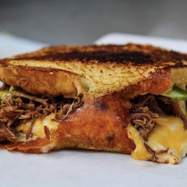Pulled Pork Grilled Cheese