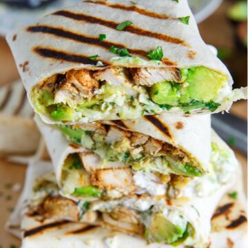 CHICKEN AVOCADO BURRITO