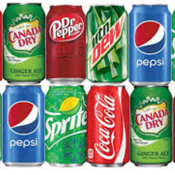 Pepsi, Coke, Diet Coke, Water, Sprite