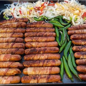 Bacon Wrapped Hot Dogs 