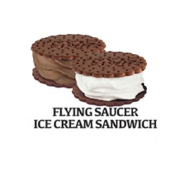 Flying Saucer Ice Cream Sandwich