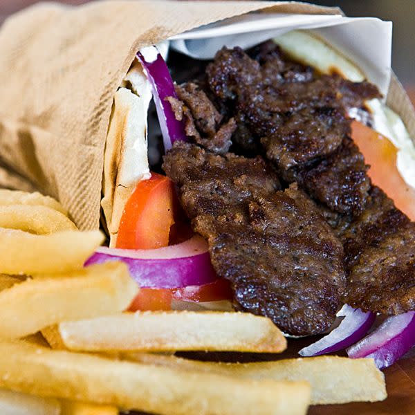 Beef/Lamb Gyros in Pita Combo Plate