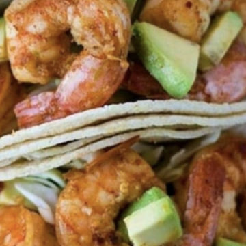 Tang N Twang Shrimp & Avocado tacos