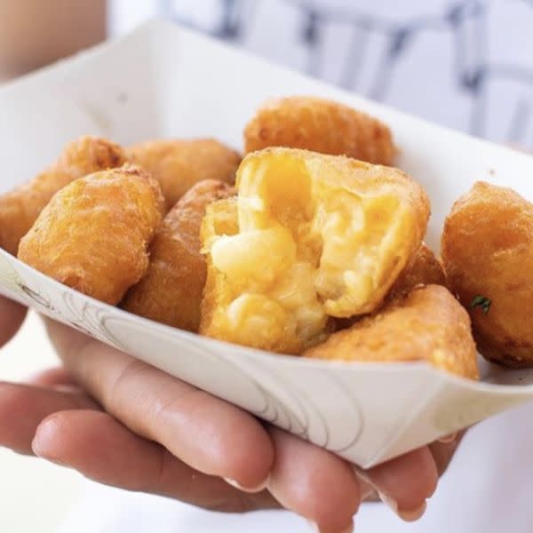 Beer Battered Mac & Cheese