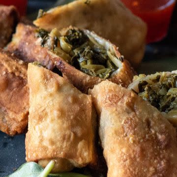 Collard Green Spring Rolls