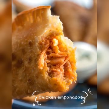 Chicken Empanada with Yucca Fries