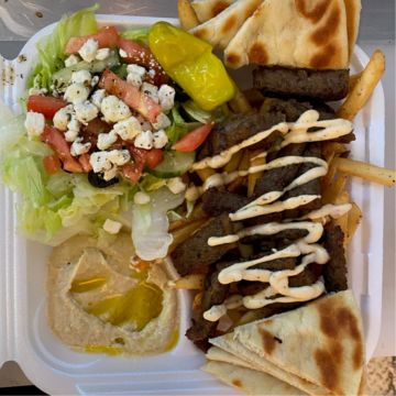 Loaded Greek Fries Platter