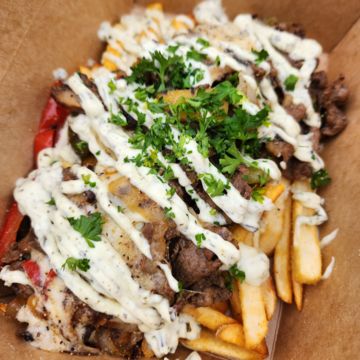 Loaded Cheese Steak Fries