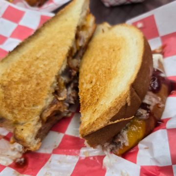 Pulled Pork Grilled Cheese