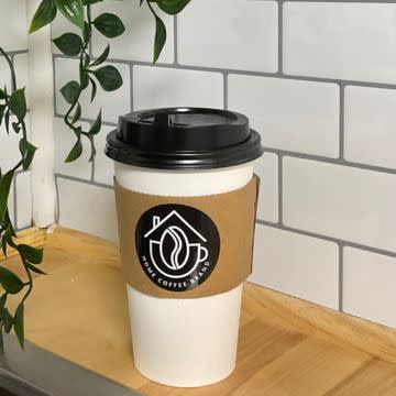 16 OZ Hot Flavored Latte,  Mocha or Caramel Machiatto
