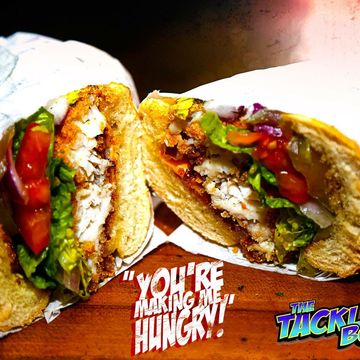 Bacon Catfish Po'Boy