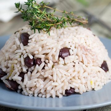 Rice and Peas )beans)
