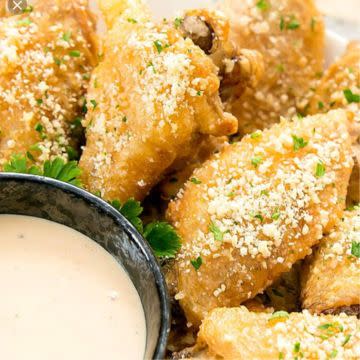 Garlic Parmesan Wings & Fries