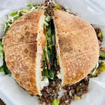 Bakassi Steak Sandwich 