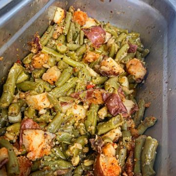 Green Beans w/Beef Sausage