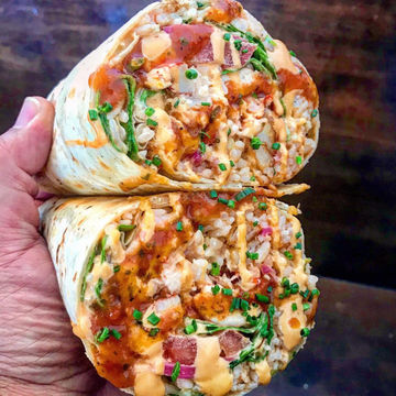 Super Burrito W/ Masala Fries