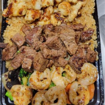 New York Steak, Chicken & Shrimp