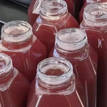Strawberry Pomegranate Basil Fruit Tea