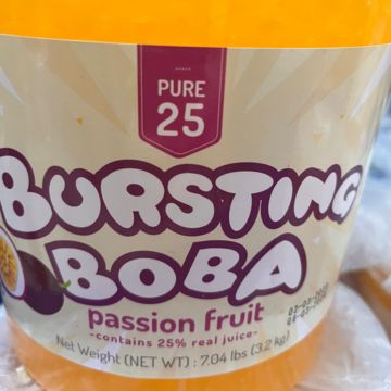 Passion Fruit Popping Boba