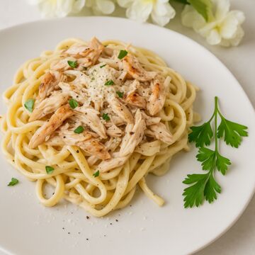Fettuccine Alfredo whit  Chicken