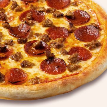 Sausage and Pepperoni Pizza
