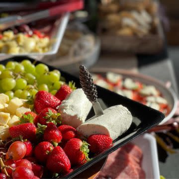 Artisan Cheese, Fruit, Cracker