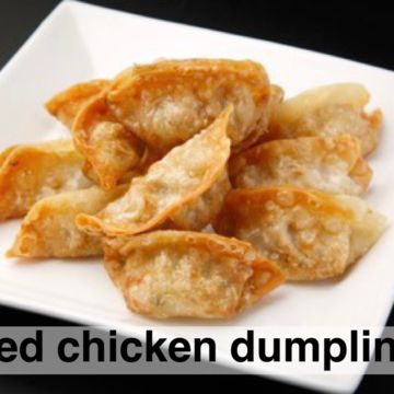 Fried chicken dumplings 